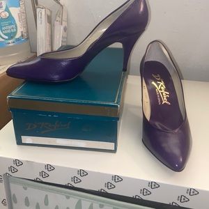 Purple low 80’s style stilettos